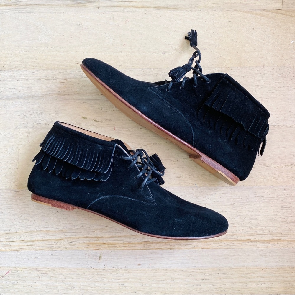 Ulla Johnson suede fringe bootie